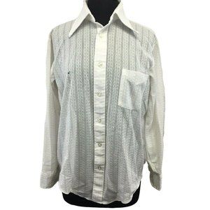 VTG The Gentry Button Up Long Sleeve Shirt Mens 15 1/2-33 Chest Pocket